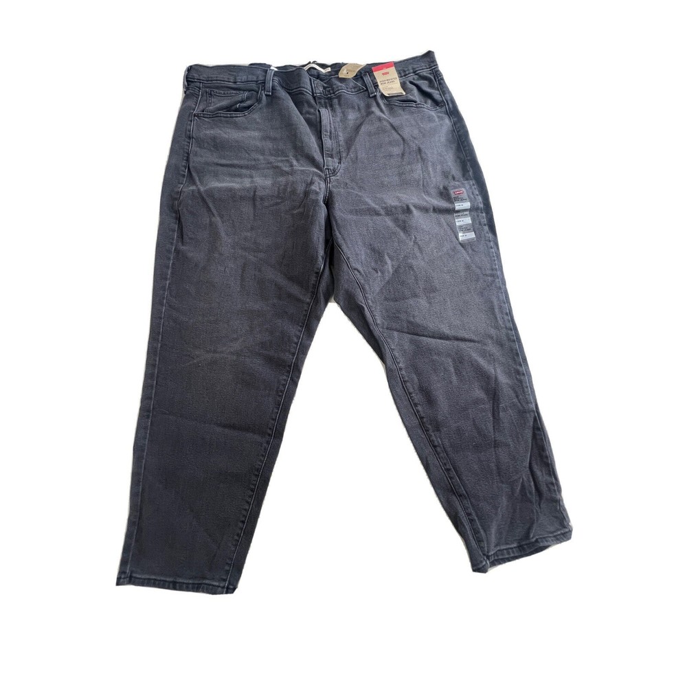 Levi's High Waisted Mom Jean Women's Plus 24W Wash Black Denim